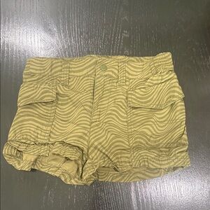 H&M Striped Cargo Mini Shorts